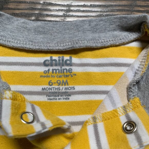 Set of 3 Size 3-9 months Footed Sleepers Gerber & Carter's - Picture 4 of 12